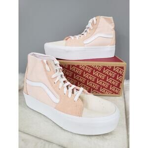 VANS Sk8-Hi Tapered Sneaker Platform Suede Peach Canvas Casual Women VN0A5JMKB0D